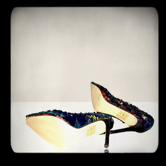 Aldo Sequin Stiletto Heels - Sz 7 - Picture 3 of 4